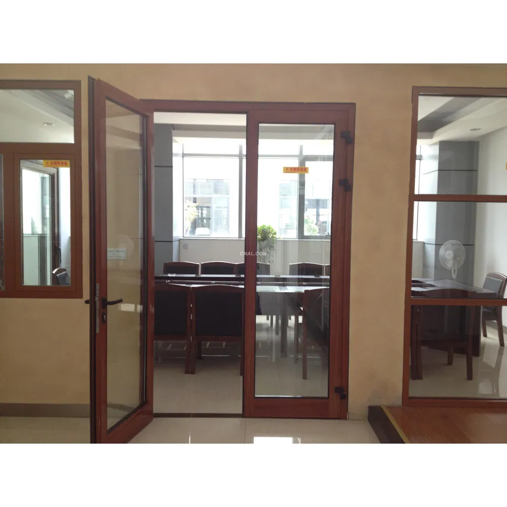 Building Shop Exterior Front Gate Entrance Aluminum Alloy Commercial Door