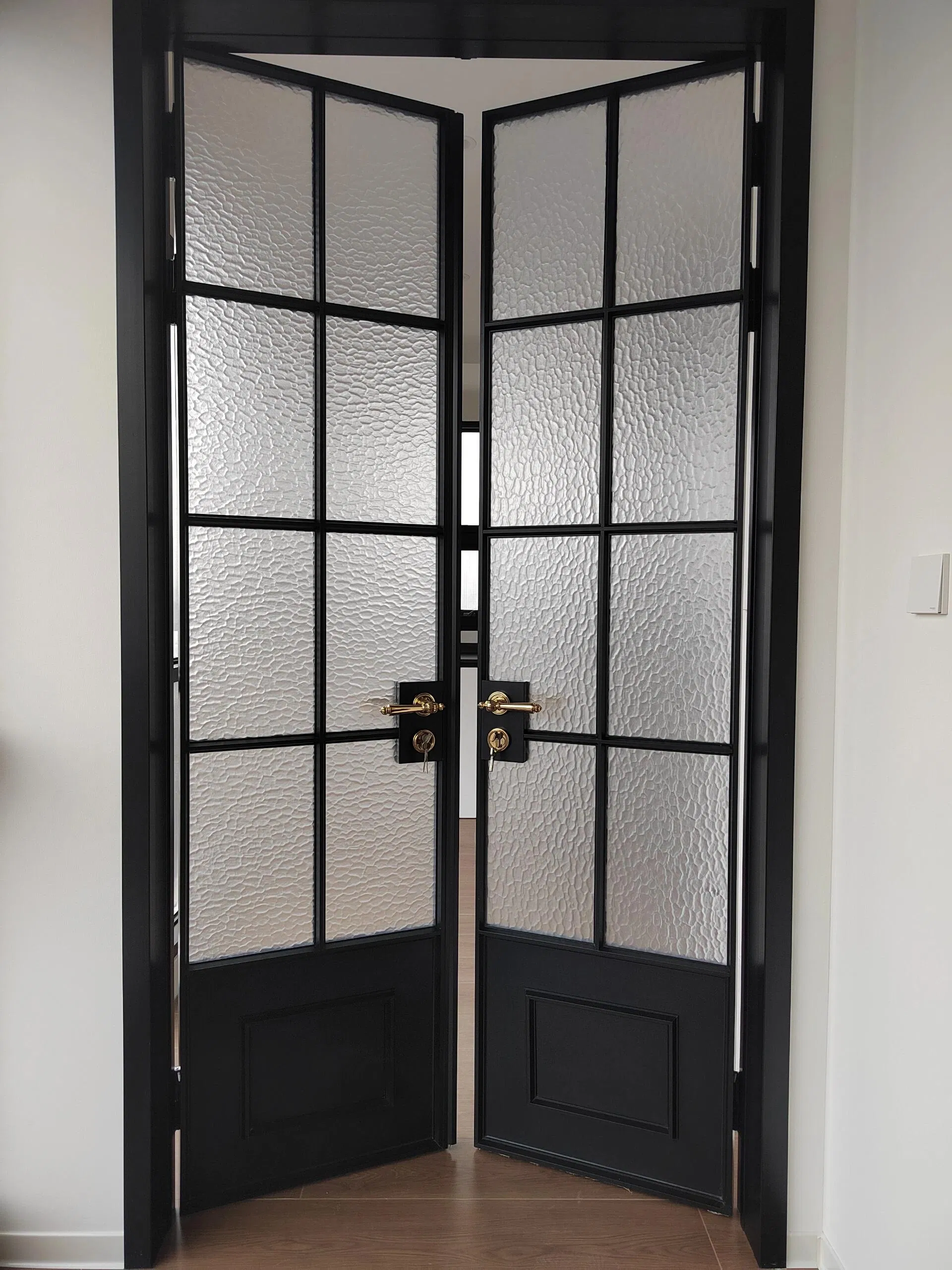 Aluminum Alloy Courtyard Villa Gate Country Yard Double-Opening Gate French Doors