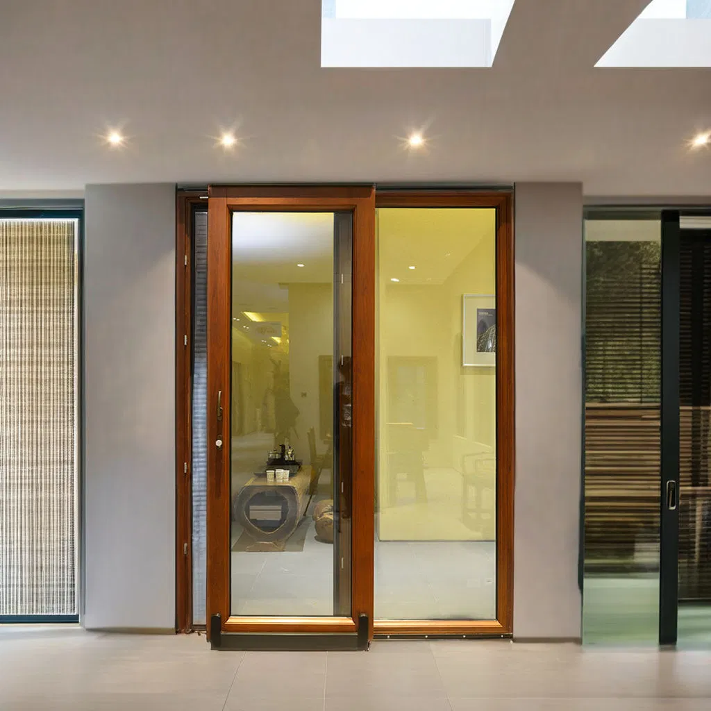Waterproof Soundproof Balcony Door Wooden Aluminum Lift and Sliding Door Wood Windows and Doors