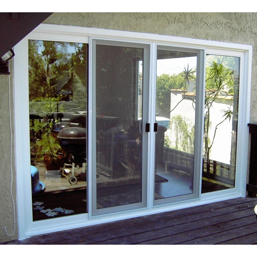 Modern Design Custom Commercial Shop Hurricane Proof Aluminum Glass Sliding Front Entry Door