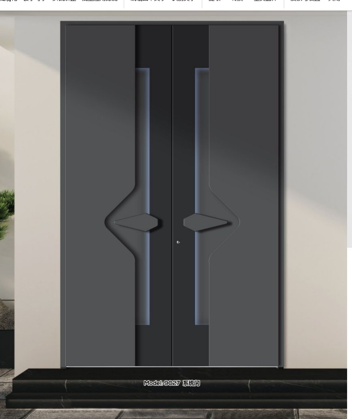 Factory Outlet Aluminum Profile Glass Cast Front Door for Energy-Efficient Homes