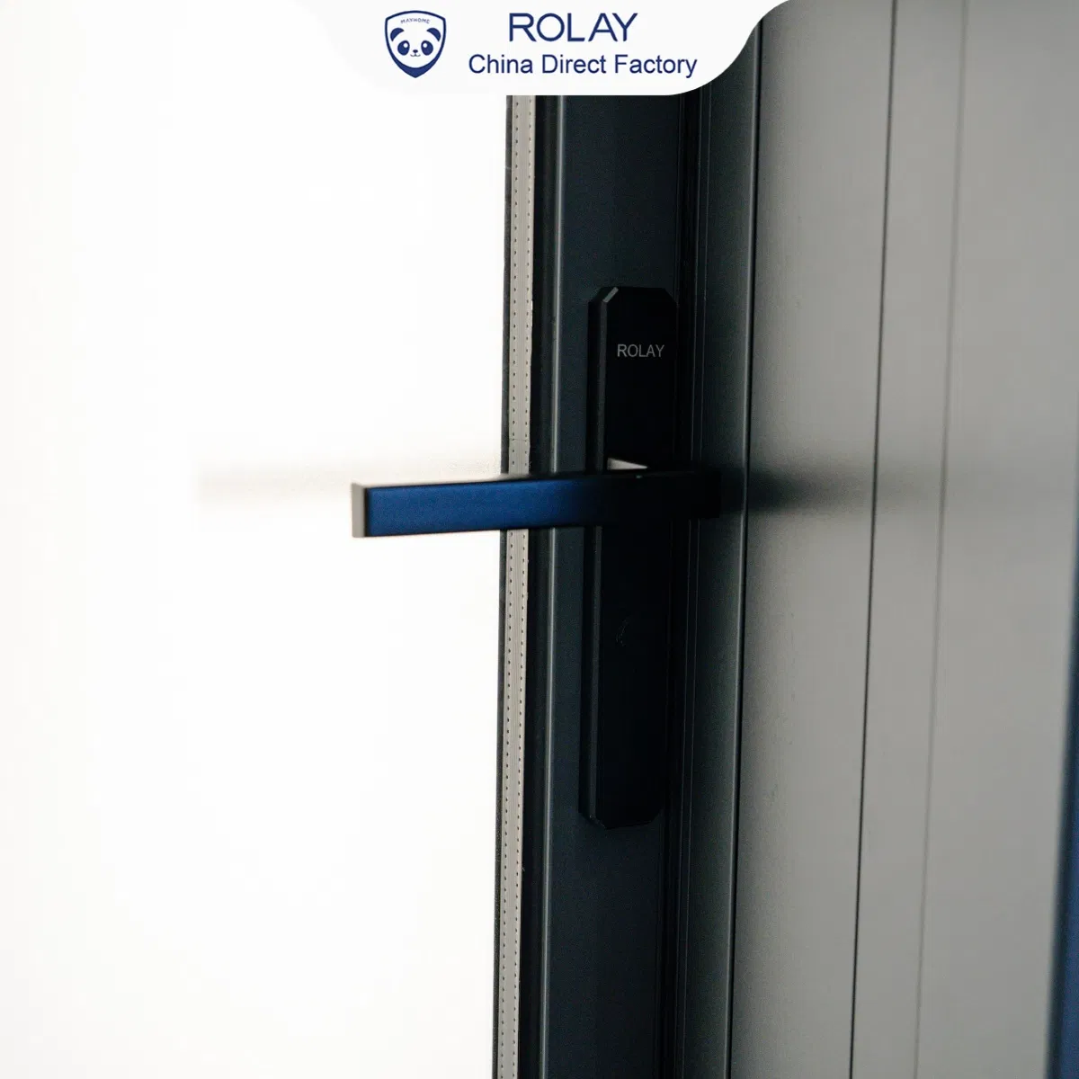 Rolay Interior Door Swing Door Thermal Insulation Kids Safety Detail Protection Interior Appication Aluminum Casement Door for Toilet Bathroom