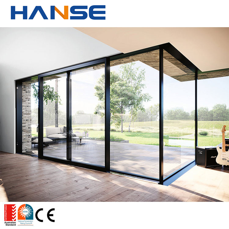 Aluminum Wood Grain Folding Door Bi-Fold Aluminum Doors Aluminum Folding Sliding Door with Australia Standard Sizes
