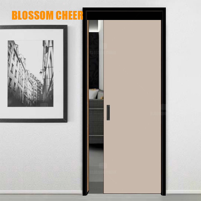 Stylish Black Aluminum Casement Door for Modern Bedrooms