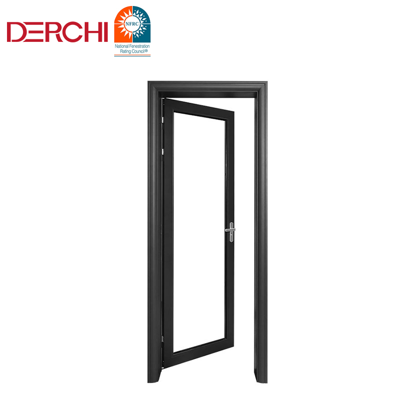 Wholesale Aluminum Door Exterior House Door Tempered Glass Casement Doors
