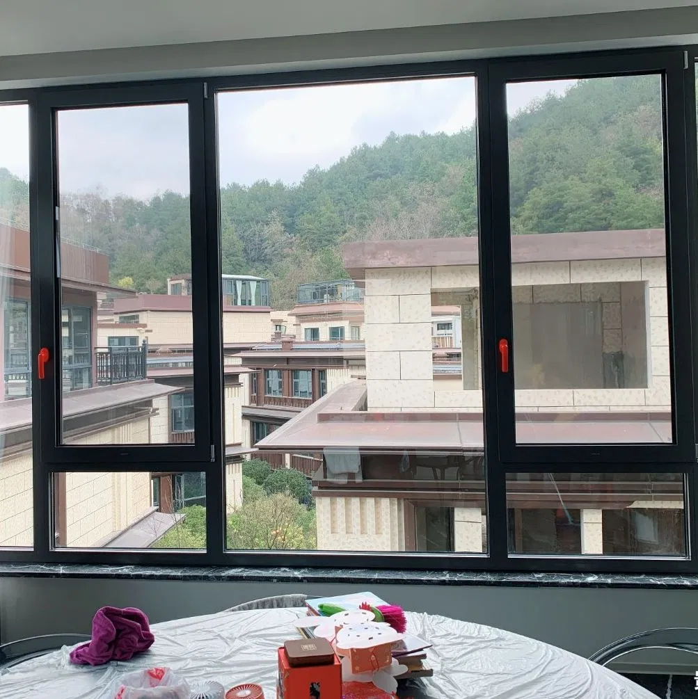 Energy Efficient China Customized Factory Thermal Break Aluminum Aluminium Window Powder Coated Casement Tilt Turn Window with Double Glazed for Passive House