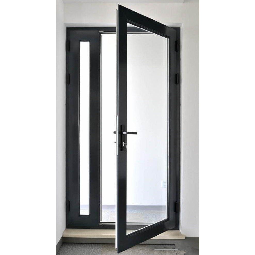 Building Shop Exterior Front Gate Entrance Aluminum Alloy Commercial Door