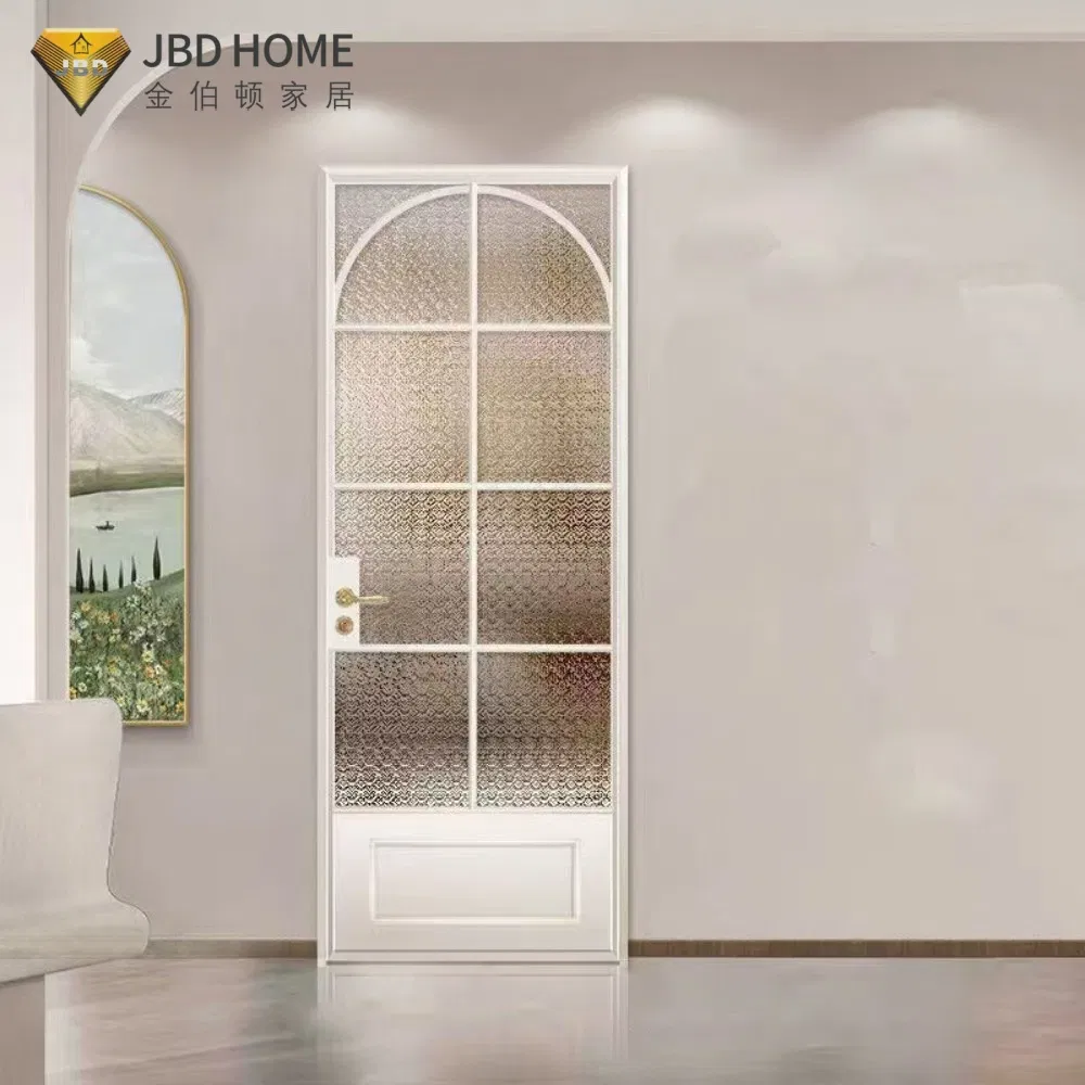 Slim Frame Modern Glass Casement Door Aluminium Profile for House Renovation Project