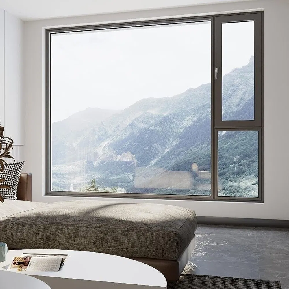 Cost Effective Inward Opening Ultimate Series Fixed Aluminum System Window