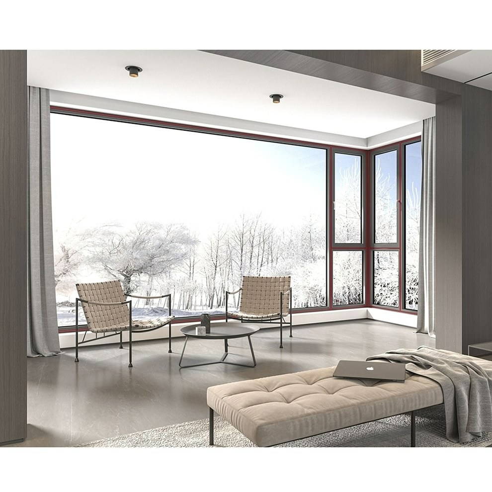 German Technobond PA66/GF25 Nylon Fiberglass Thermal Break Classic Aluminum Casement System Window