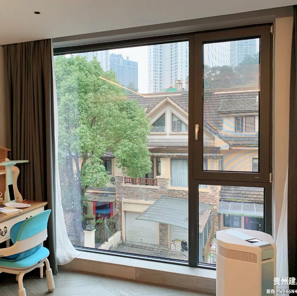 Modern Design Thermally Boken Aluminum Aluminium Tilt Turn Inward-Opening Bay Window with Seamless Welding for Home Kitchen Bedroom