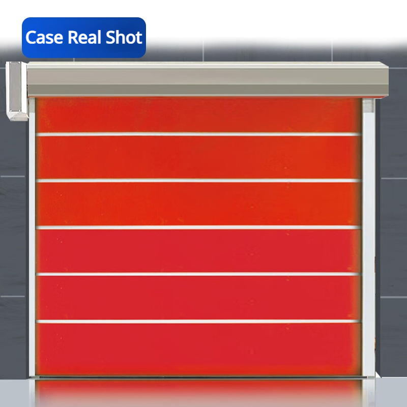 Low Maintenance Commercial Shopping Street Shop Front Aluminum High Speed Rolling Door