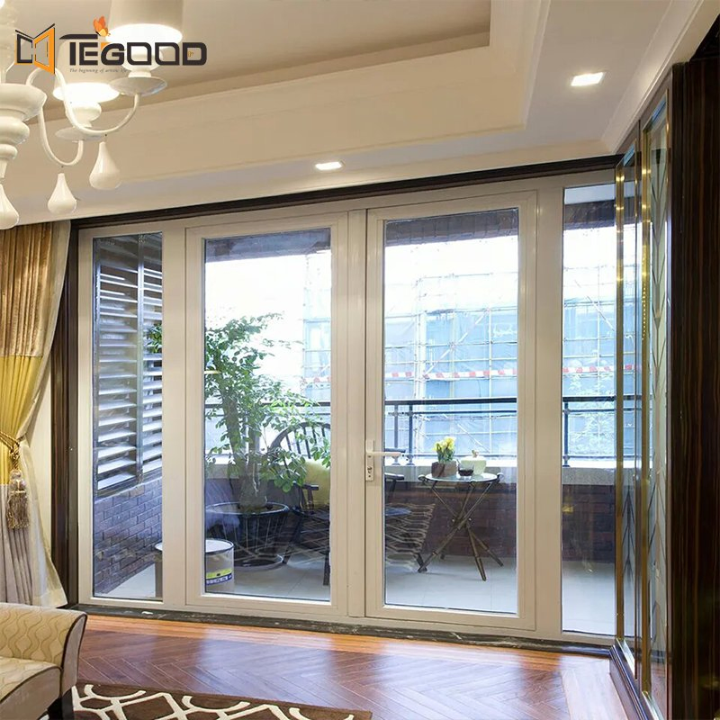 Aluminum Frame Front Door Entrance Swing Door/ Spring Floor Shop