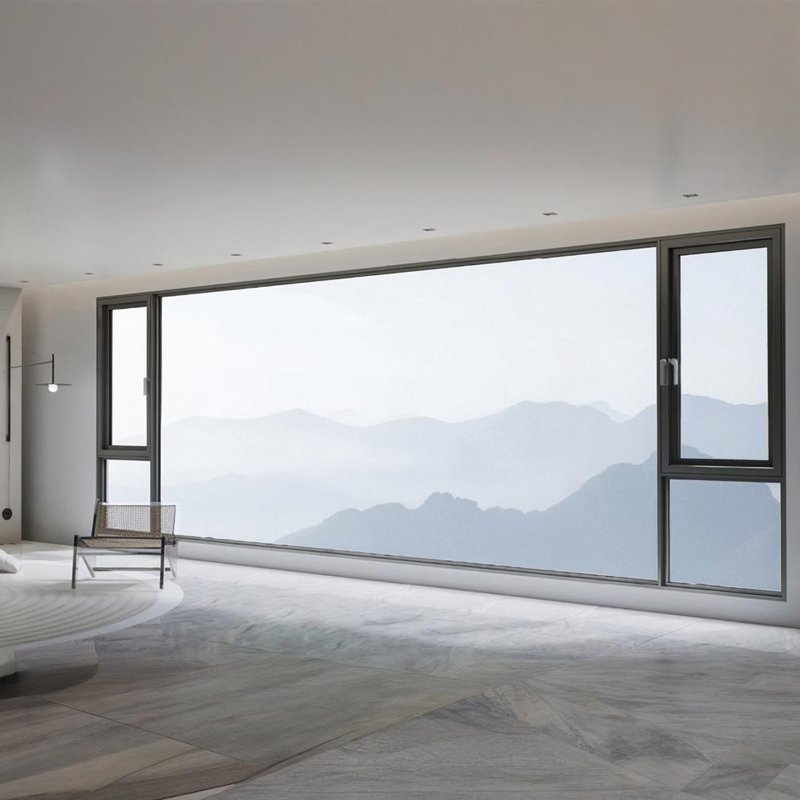 Custom Made Aluminum Tilt and Turn Window Dual Function Opening Thermal Insulated Structure and Elegant Look Window