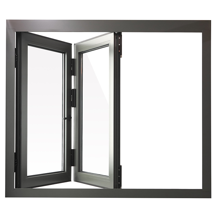 Waterproof Vertical Accordion Sliding Glass Windows and Doors Thermal Break Aluminum Bi Folding Window