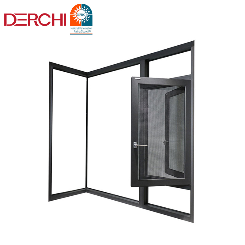 Aluminum Bay Casement Window French Window Price