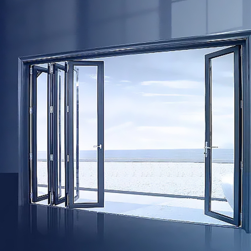 Innovative Accordion Door with Stylish Aluminium Profile Design