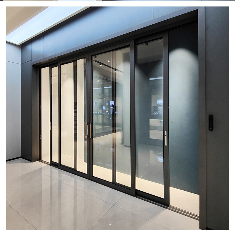 Multi-Layer Sealing Strips and Tight Profile Thermal Break Aluminum Sliding Door