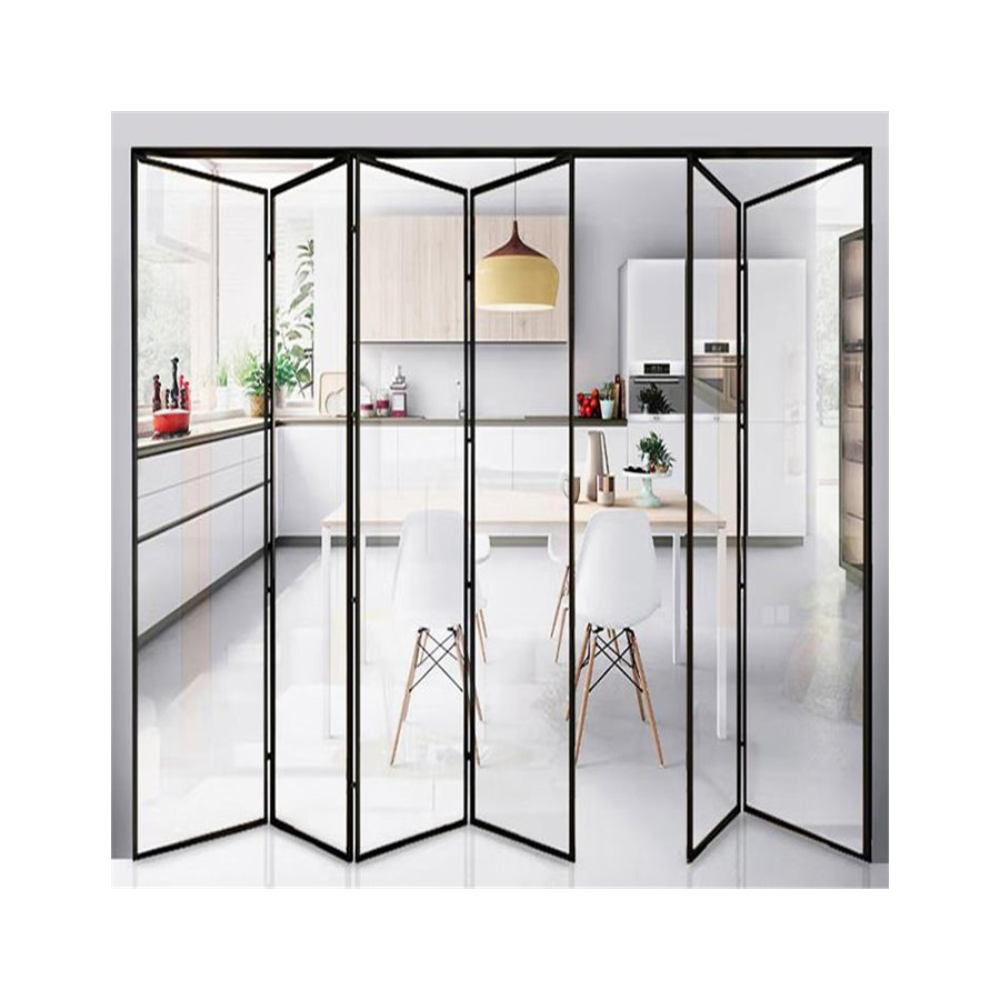 American Standard Waterproof Bifold Doors Windows Aluminum Balcony Glass Sliding Folding Door