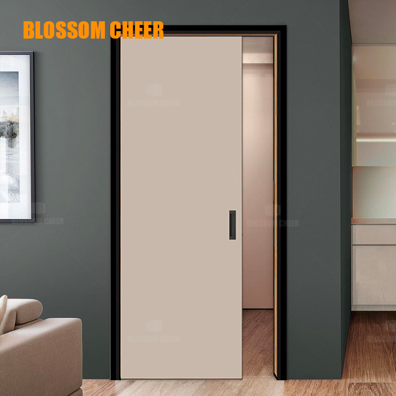 Stylish Black Aluminum Casement Door for Modern Bedrooms