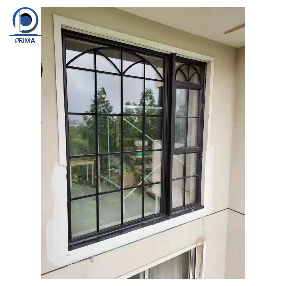 Factory Custom Waterproof Energy Saving Aluminum French Glass Doors Windows