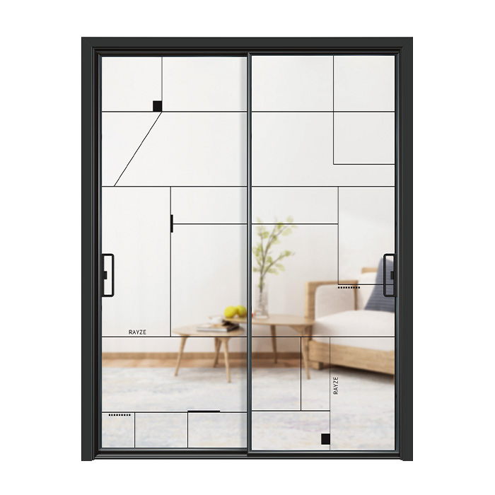 Aluminum French Conservatory Home Stacking Sliding Storm Glass Patio Doors