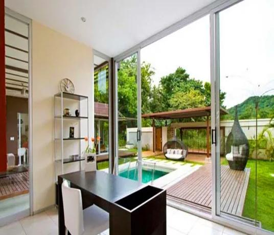 Aluminum Sliding Glass Thermal Break Storm Door