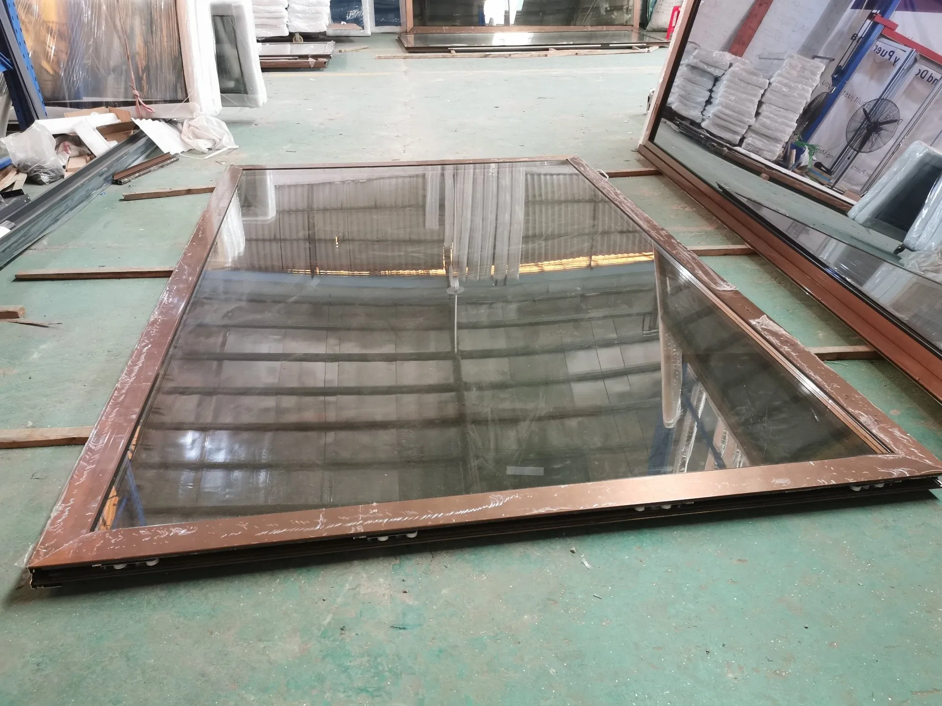 Narrow Frame Double Tempered Glazed Aluminium Sliding Door Aluminium Sliding Shop Front Door Glass Aluminium Sliding Doors