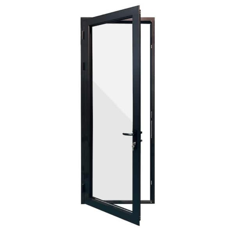 Australian Standard Storm Security Door Aluminum Hinged Glass Doors Exterior French Swing Entry Door for Villas
