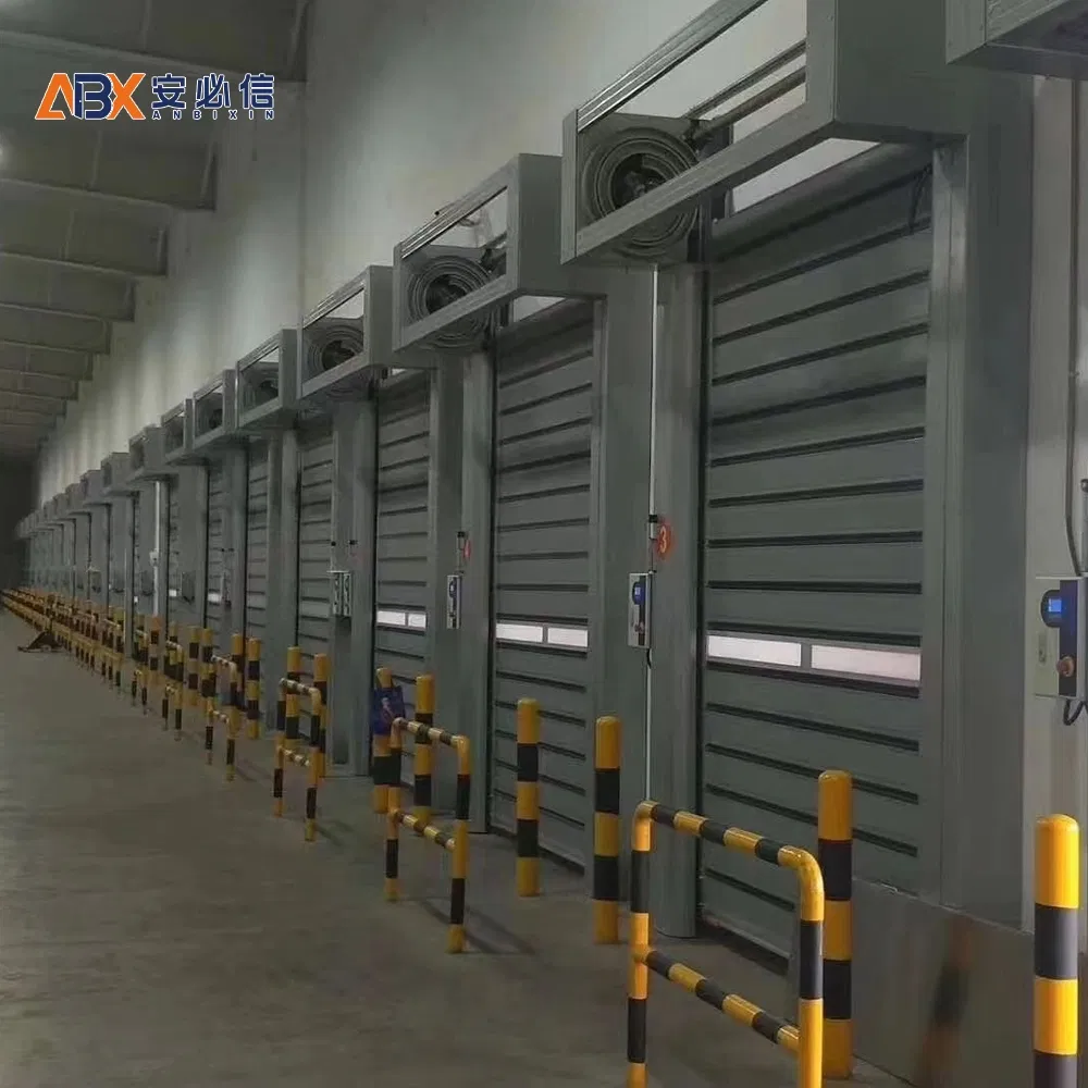 Moisture-Resistant 40mm Total Door Panel Thickness Turbo Automatic Hard Warehouse Fast Door