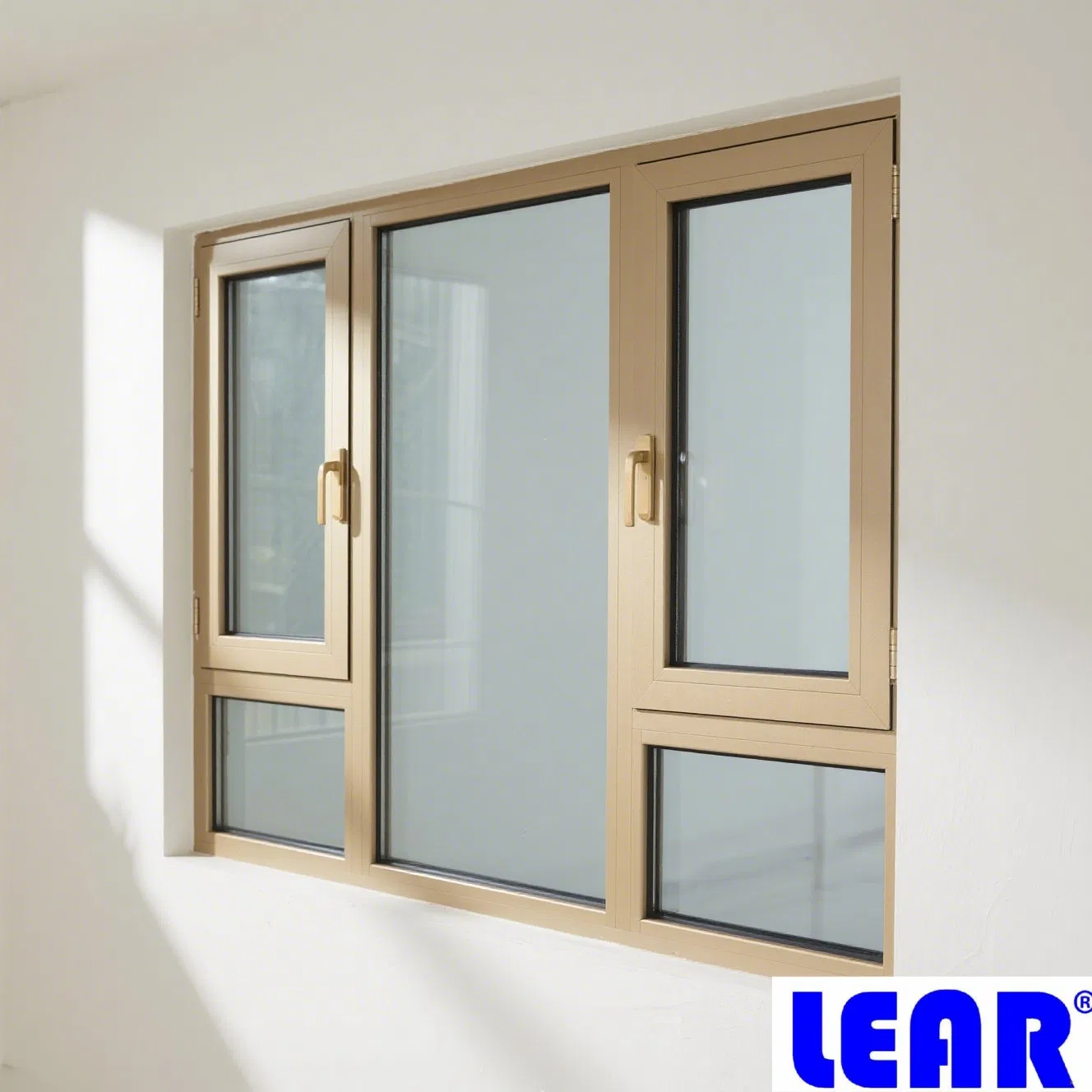 Three Door Bi-Folding Elegant Casement Aluminium Window with Water Proof