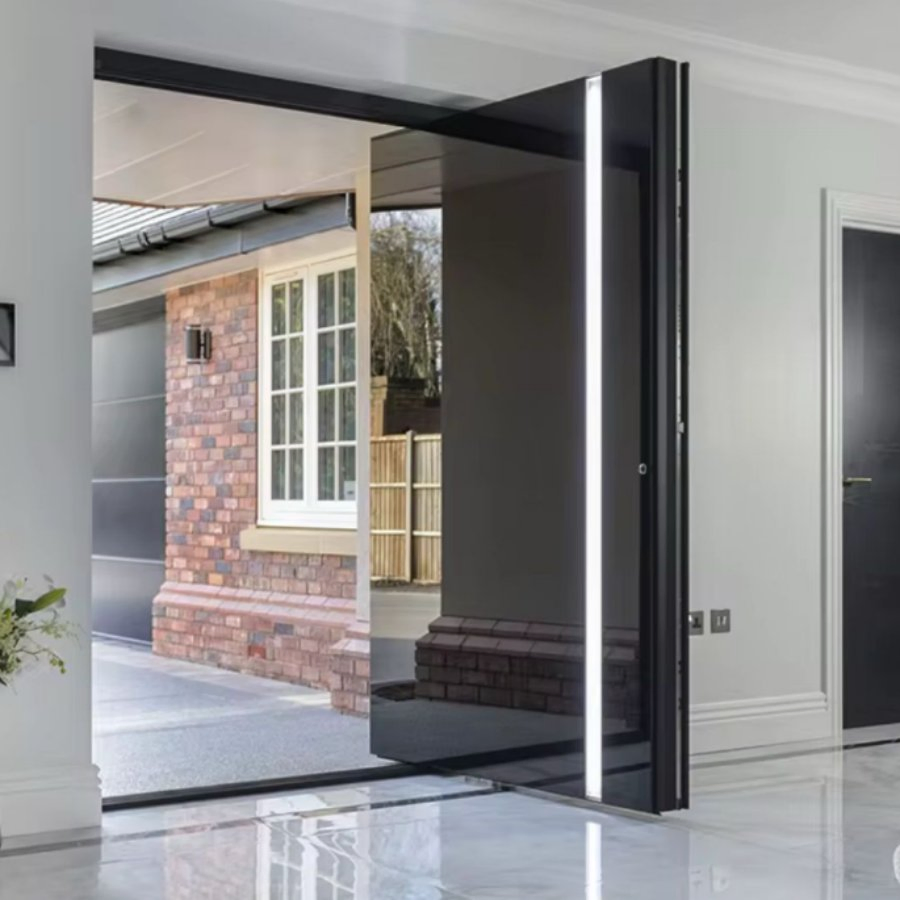 Simple Clever Design Swing Cast Aluminum Metal Door