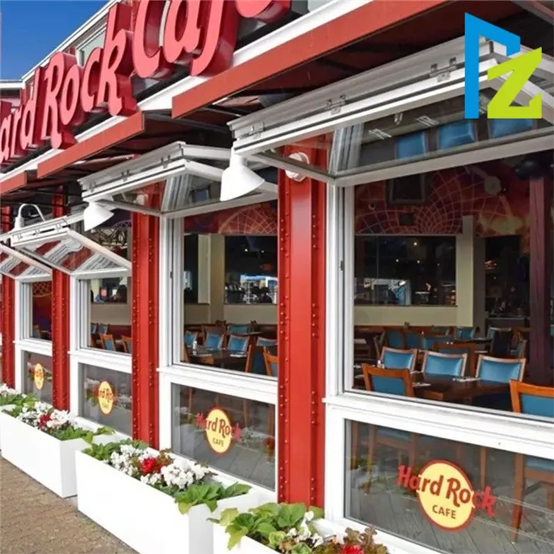 Modern Aluminum Aluminium Folding Type Sliding Glass Window for Home Balcony Installation