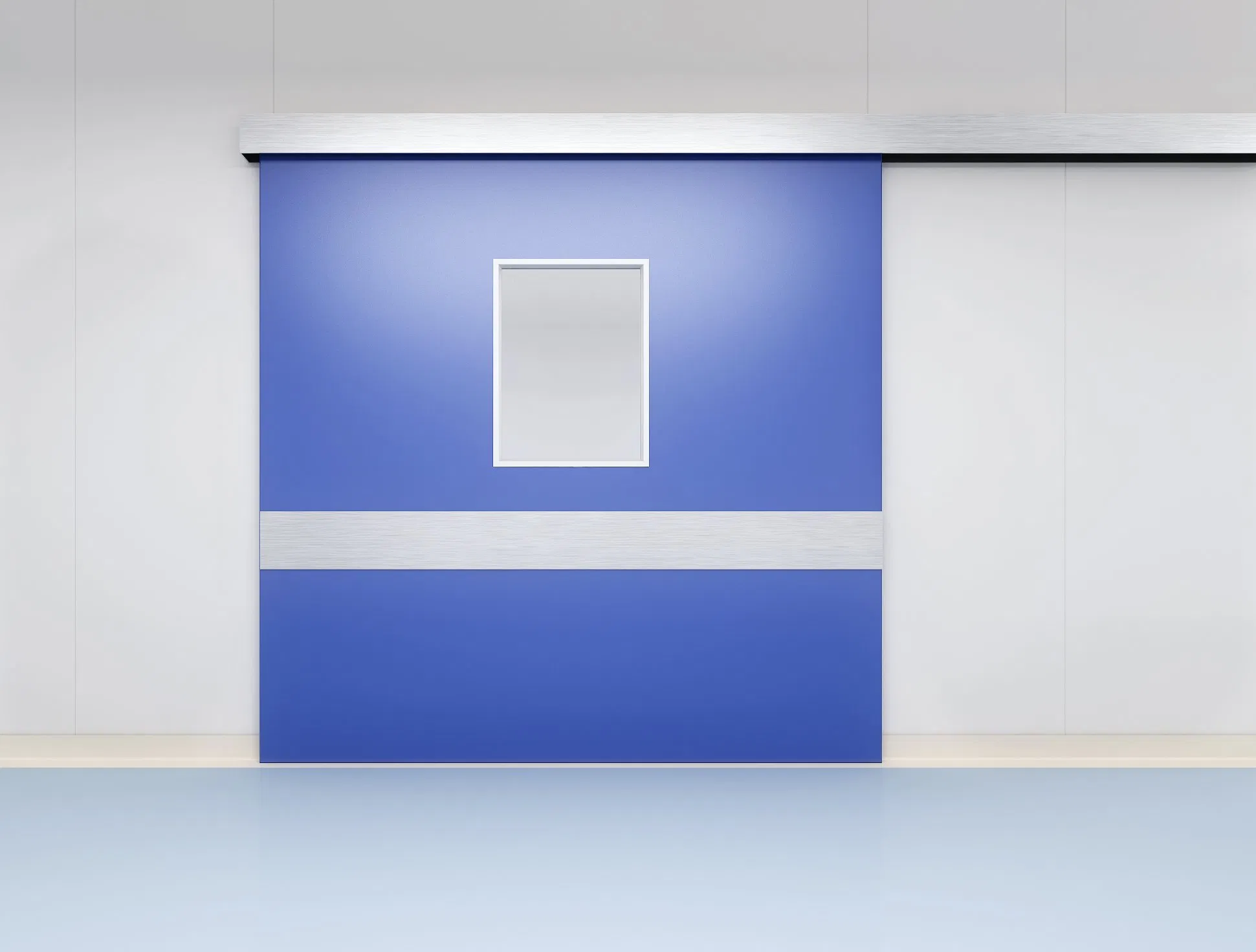 China Factory Supply Cleanroom Color Steel Door with Aluminum Profile