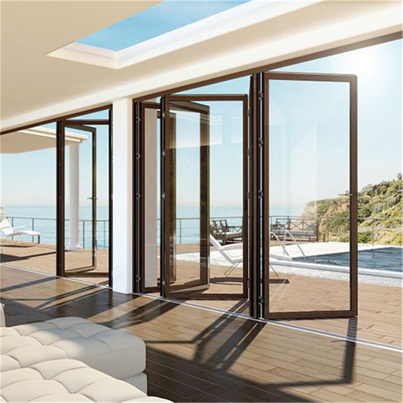 Outdoor Aluminum Folding Door Industrial Aluminium Profile for Modern Style Glass Doors