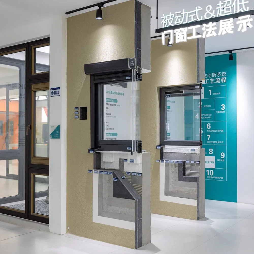 High-Quality Beautiful Passive Aluminum Metal Sliding System Window