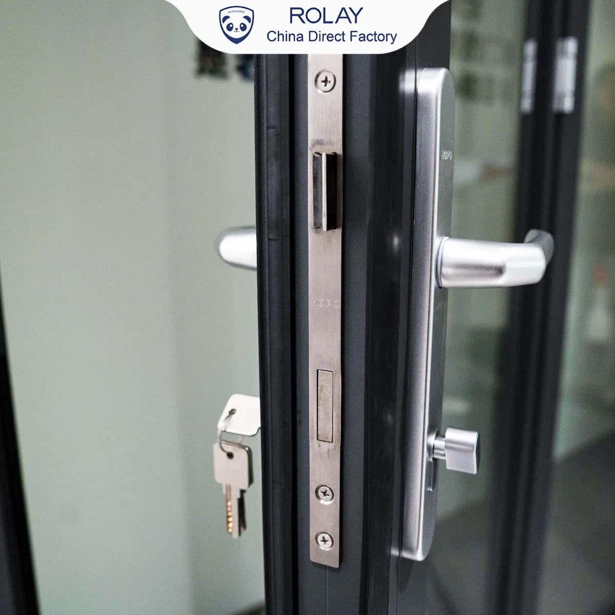 Rolay Aluminium Door Interior Door Exterior Dustproof No Barriors High Perfromance Anti-Pinch Sound Insulation Aluminum Profile Aluminum Folding Door