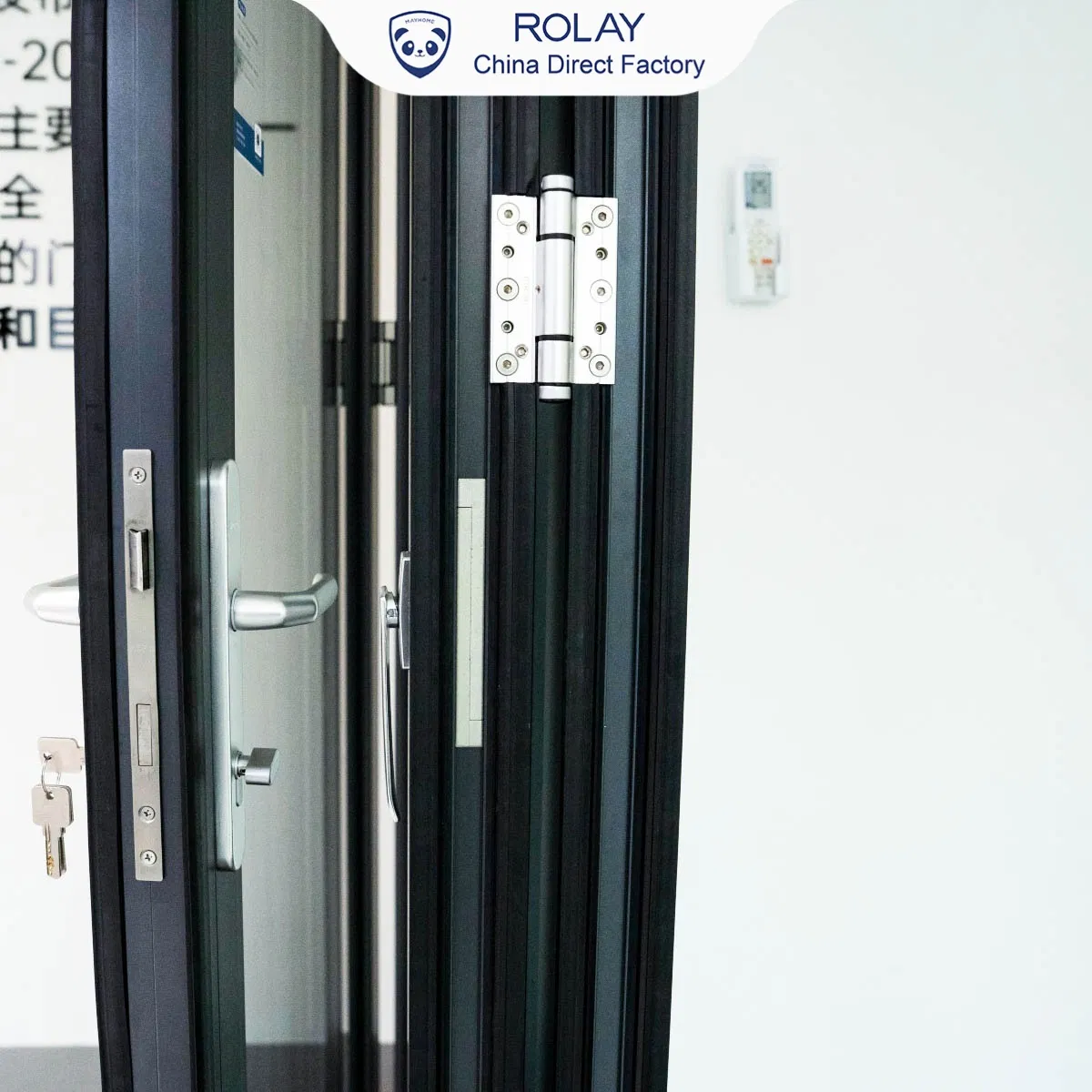 Rolay Aluminium Door Interior Door Exterior Dustproof No Barriors High Perfromance Anti-Pinch Sound Insulation Aluminum Profile Aluminum Folding Door