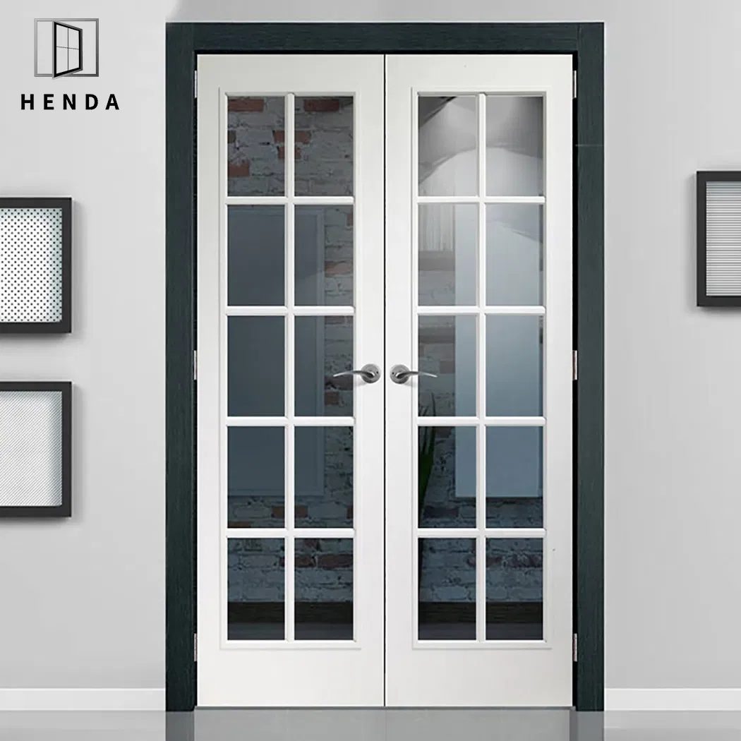 Us Standard Aluminium Frame Shop Front Double Glass Doors Aluminum French Door