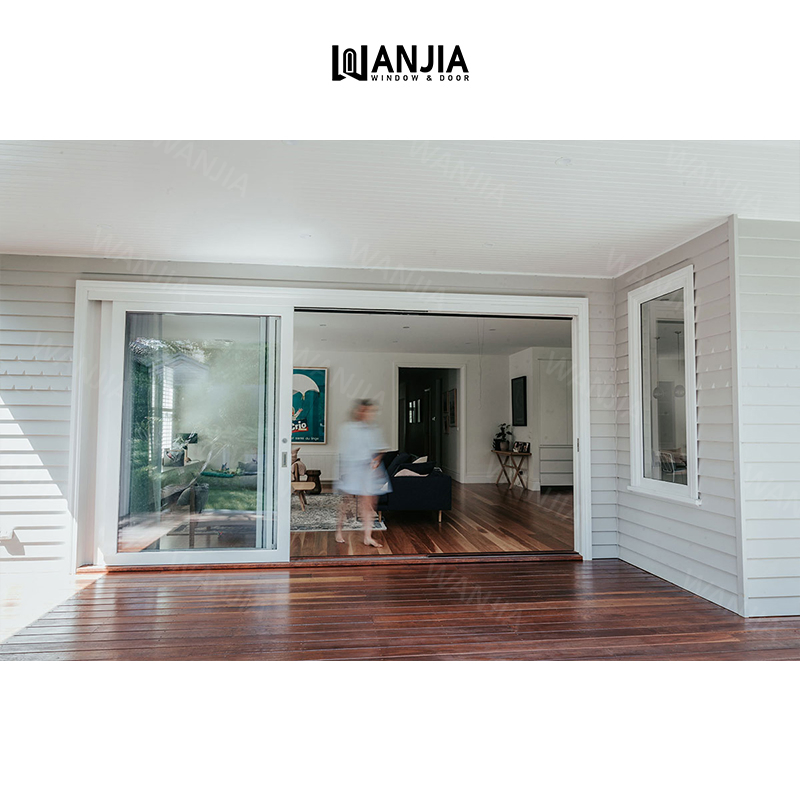 Factory Price Double Glazed Exterior Patio Metal Aluminum Sliding Aluminium Glass Door