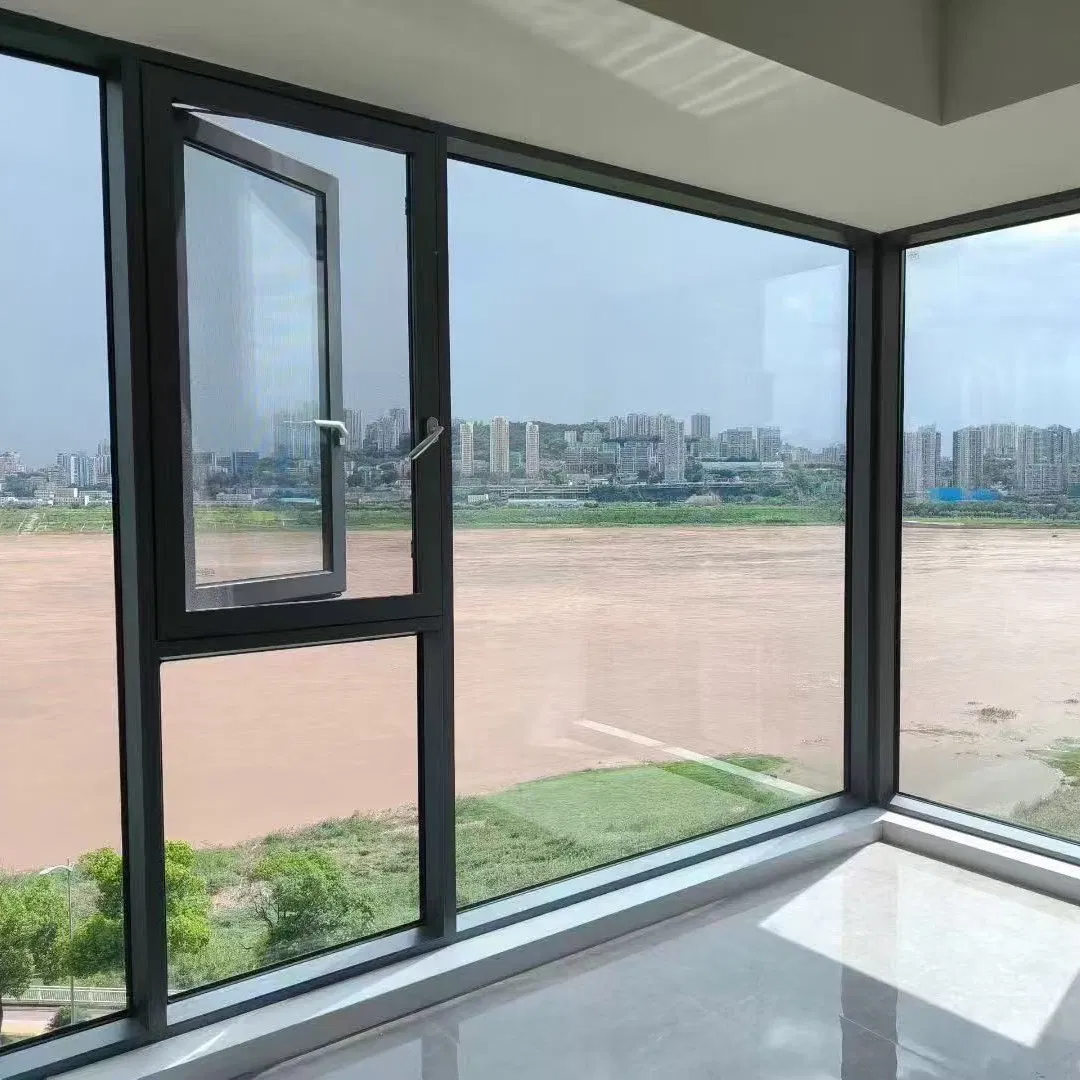 Custom Whole House Aluminium Doors and Windows Tempered Glass Waterproof Window
