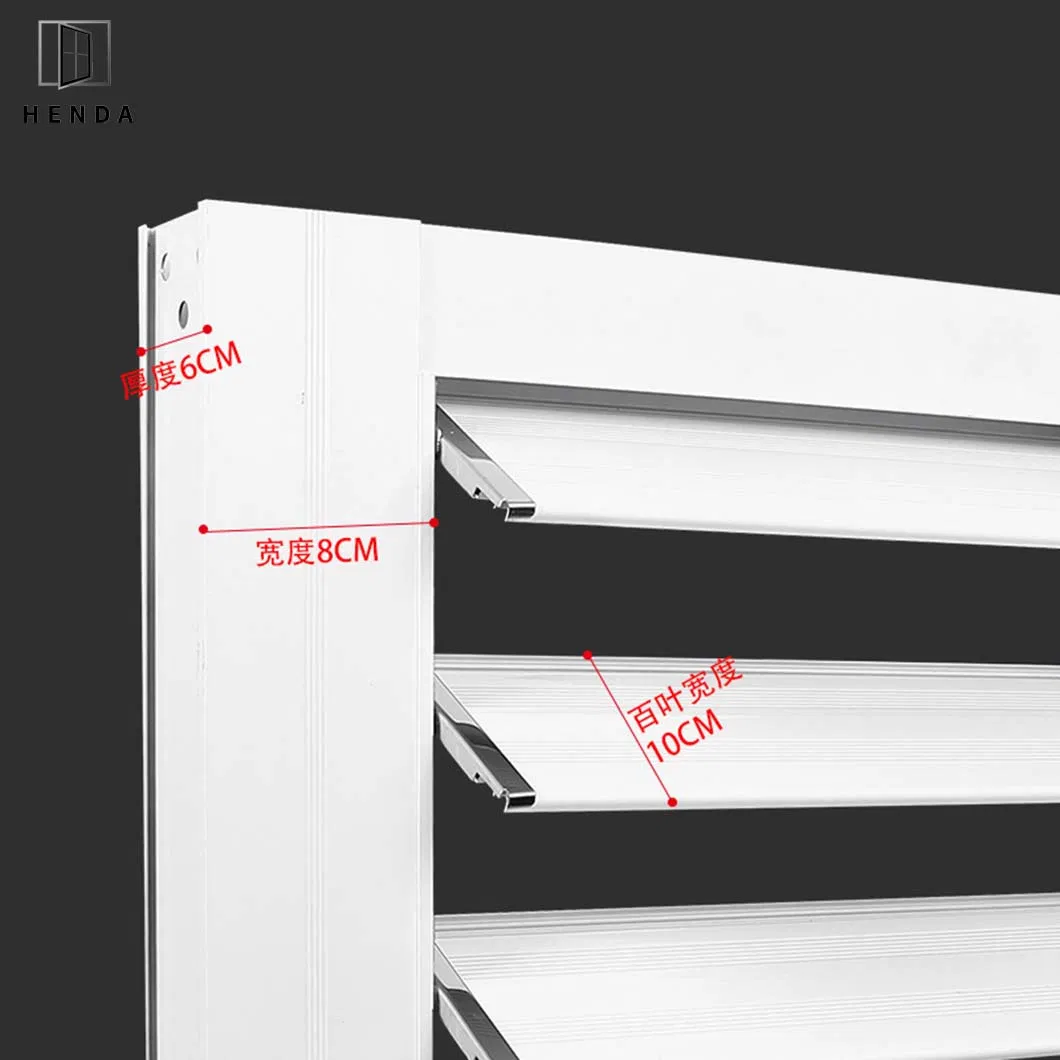 China Manufacturer Aluminium Alloy Adjustable Shutter Fixed Aluminium Louver Window
