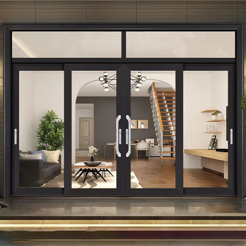 Multi-Layer Sealing Strips and Tight Profile Thermal Break Aluminum Sliding Door
