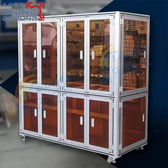 Elegant Aluminium Profile Security Doors with Stylish Glass Panels