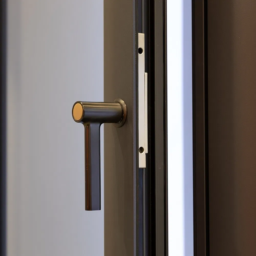 Custom Aluminum Simple Style Luxury Soundproof Double Glazed Casement Aluminium Balcony Doors