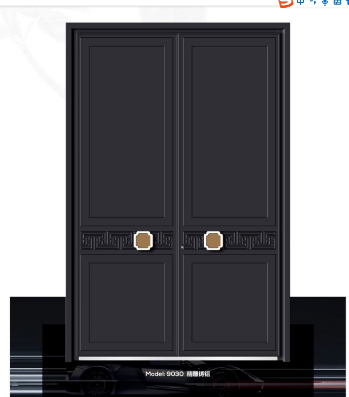 Factory Outlet Aluminum Profile Glass Cast Front Door for Energy-Efficient Homes