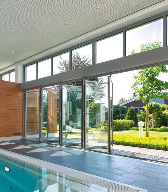 Chinese Newest Product Heat Insulation Storm-Proof Aluminium Door Front Door Interior Glass Door Bifold Doors Aluminum Folding Doors Home Design Decoration