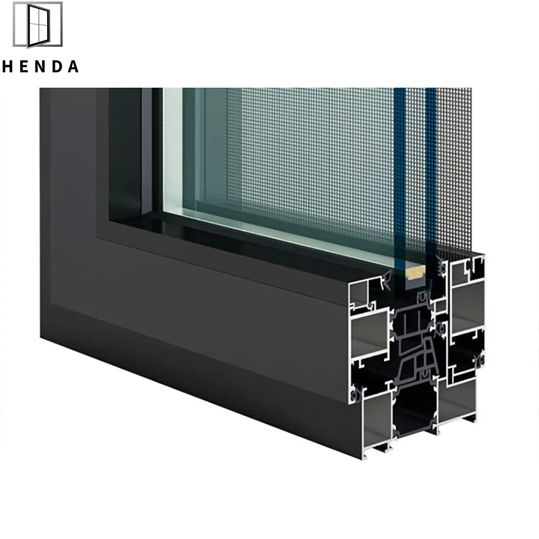 Aluminum Profile Building Material Modern Style Bay Glass Casement Window with Double Glazed Casement Windows