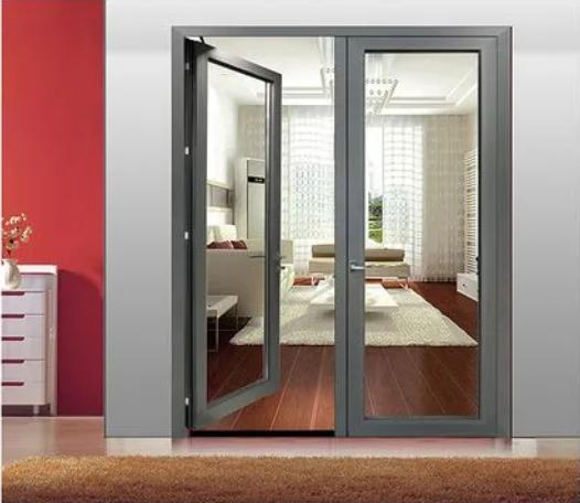Latest Interior German Doors Elegant White Aluminum System Door Soundproof Storm Resistant Cheap Low-E Glass Casement Door for Modern Villa