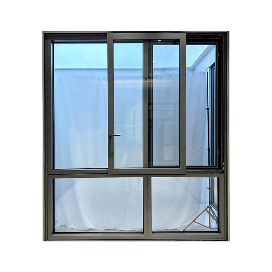 Powder White Metal Aluminum Sliding UPVC Sash Stalinite Modern Window